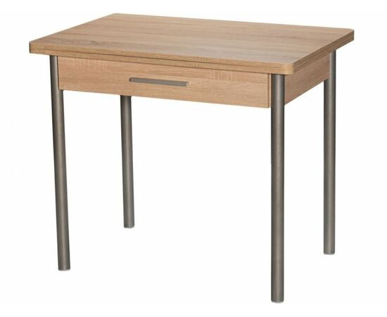 Стол М20 ДП1-02-05 900(1200)*600, ЛДСП:Дуб Сонома, Н/стола (Металлик) | Интернет магазин мебели и декора LifeDekor
