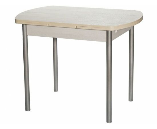 Стол М2 ДП1-02-04 1000(1600)*670, ЛДСП:Дуб Самерсет, Н/стола прямые Металлик | Интернет магазин мебели и декора LifeDekor