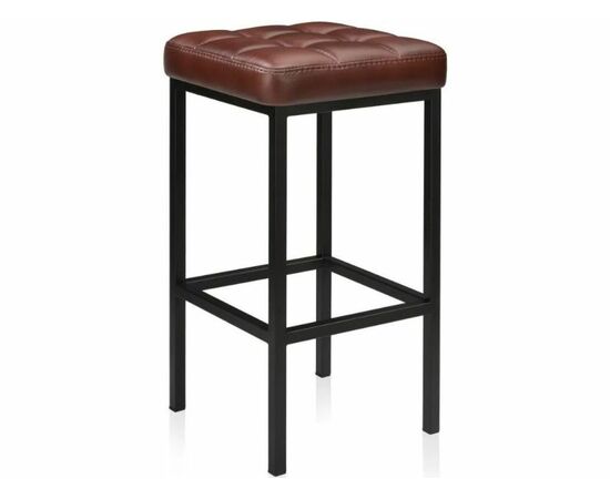 Стул «Камелот» ДП 2-07, кожзам «Мустанг браун», каркас черный матовый | Интернет магазин мебели и декора LifeDekor