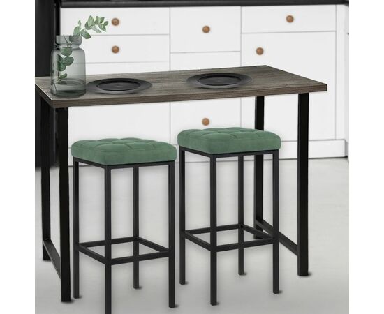 Стул «Камелот» ДП 2-07, велюр «Катания Изумруд», каркас черный матовый, изображение 7 | Интернет магазин мебели и декора LifeDekor