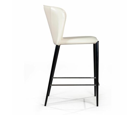 Стул полубарный Albert, кожа бежевый, изображение 4 | Интернет магазин мебели и декора LifeDekor