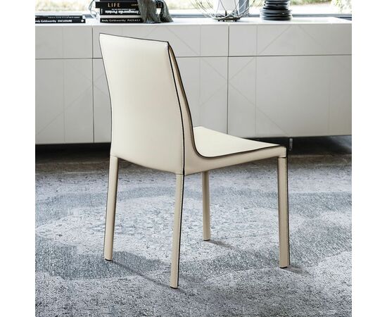 Стул Barrie, кожа бежевый, изображение 5 | Интернет магазин мебели и декора LifeDekor