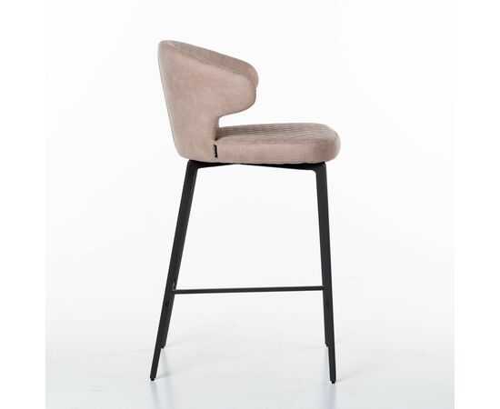 Стул полубарный Richard, замша бежевый, изображение 4 | Интернет магазин мебели и декора LifeDekor