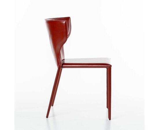 Стул Austin, кожа ретро-красный, изображение 3 | Интернет магазин мебели и декора LifeDekor