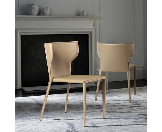 Стул Austin, кожа нуга | Интернет магазин мебели и декора LifeDekor