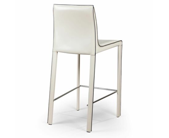 Стул полубарный Barrie, кожа бежевый, изображение 6 | Интернет магазин мебели и декора LifeDekor