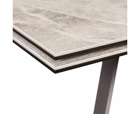 Стол раскладной Grant (160+80), мрамор испанская керамика светлый, изображение 9 | Интернет магазин мебели и декора LifeDekor