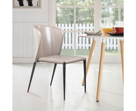 Стул Albert, кожа капучино, изображение 5 | Интернет магазин мебели и декора LifeDekor