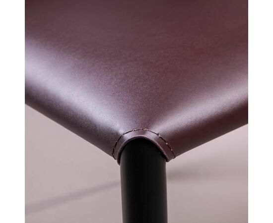 Стул полубарный Albert, кожа коричневый, изображение 10 | Интернет магазин мебели и декора LifeDekor