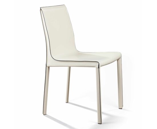 Стул Barrie, кожа бежевый, изображение 2 | Интернет магазин мебели и декора LifeDekor