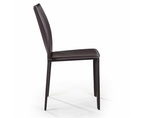 Стул Rolf, кожа коричневый, изображение 4 | Интернет магазин мебели и декора LifeDekor