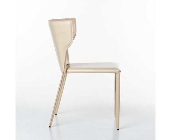 Стул Austin, кожа бежевый, изображение 6 | Интернет магазин мебели и декора LifeDekor