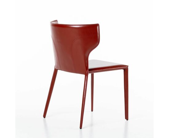 Стул Austin, кожа ретро-красный, изображение 7 | Интернет магазин мебели и декора LifeDekor