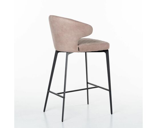 Стул полубарный Richard, замша бежевый, изображение 7 | Интернет магазин мебели и декора LifeDekor