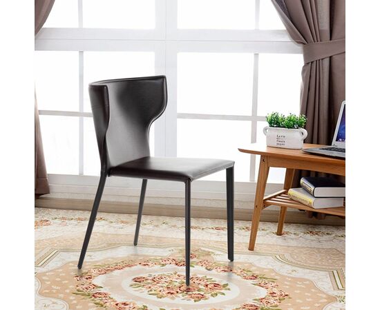 Стул Austin, кожа коричневый, изображение 5 | Интернет магазин мебели и декора LifeDekor