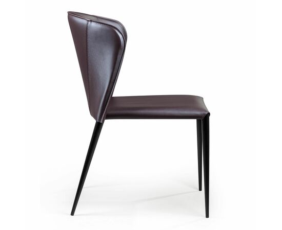 Стул Albert, кожа коричневый, изображение 6 | Интернет магазин мебели и декора LifeDekor