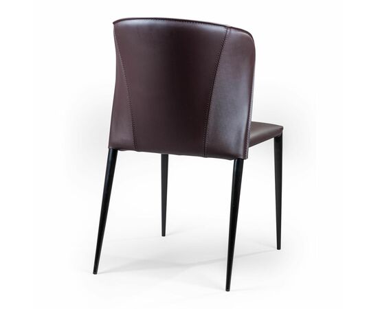 Стул Albert, кожа коричневый, изображение 7 | Интернет магазин мебели и декора LifeDekor