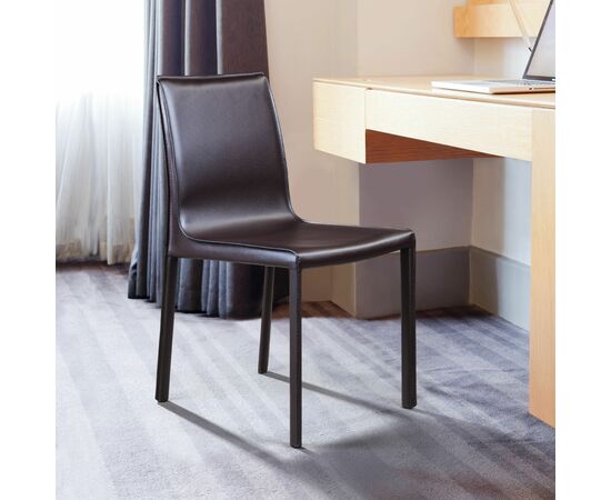 Стул Barrie, кожа коричневый | Интернет магазин мебели и декора LifeDekor