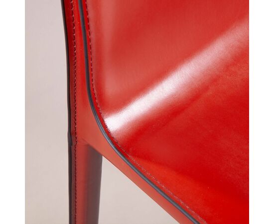 Стул Barrie, кожа ретро-красный, изображение 12 | Интернет магазин мебели и декора LifeDekor