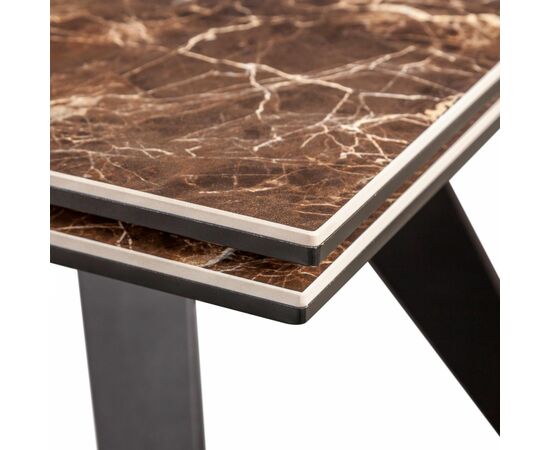 Стол раскладной Grant (160+80), мрамор испанская керамика черный, изображение 7 | Интернет магазин мебели и декора LifeDekor