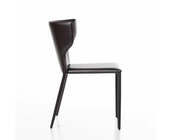 Стул Austin, кожа коричневый, изображение 3 | Интернет магазин мебели и декора LifeDekor