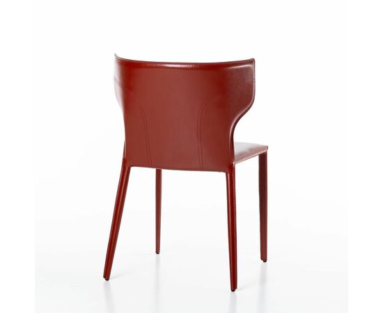 Стул Austin, кожа ретро-красный, изображение 6 | Интернет магазин мебели и декора LifeDekor