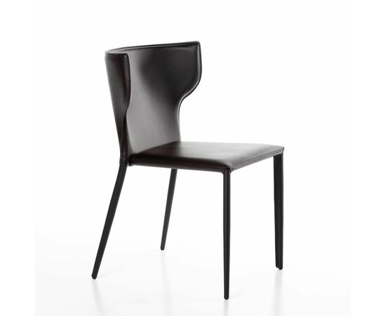 Стул Austin, кожа коричневый, изображение 2 | Интернет магазин мебели и декора LifeDekor