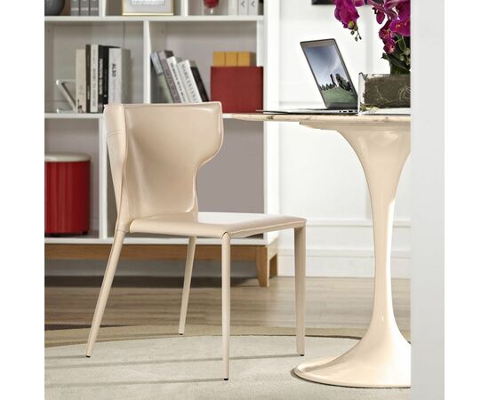 Стул Austin, кожа бежевый, изображение 5 | Интернет магазин мебели и декора LifeDekor