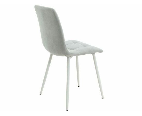 Стул «Чили», микровелюр Вивальди 06, каркас белый, изображение 5 | Интернет магазин мебели и декора LifeDekor