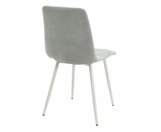 Стул «Чили», микровелюр Вивальди 06, каркас белый, изображение 6 | Интернет магазин мебели и декора LifeDekor