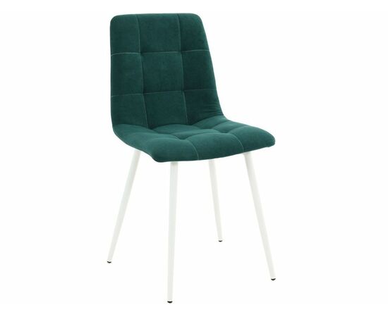 Стул «Чили», микровелюр Вивальди 11, каркас белый, изображение 3 | Интернет магазин мебели и декора LifeDekor