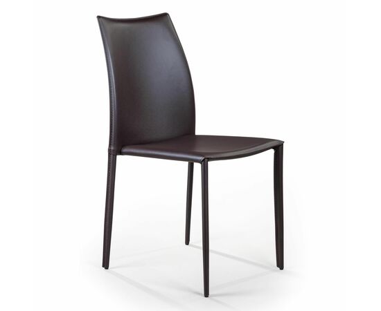 Стул Rolf, кожа коричневый, изображение 2 | Интернет магазин мебели и декора LifeDekor