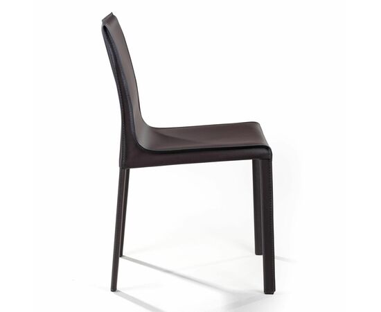 Стул Barrie, кожа коричневый, изображение 4 | Интернет магазин мебели и декора LifeDekor