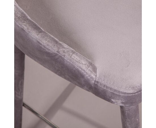 Стул полубарный Douglas, бархат серый, изображение 8 | Интернет магазин мебели и декора LifeDekor