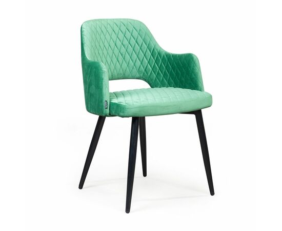 Стул с подлокотниками William,бархат нефритовый, изображение 3 | Интернет магазин мебели и декора LifeDekor