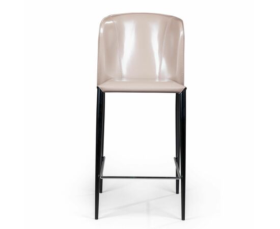 Стул полубарный Albert, кожа капучино, изображение 3 | Интернет магазин мебели и декора LifeDekor