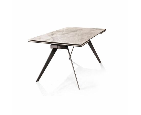 Стол раскладной Grant (160+80), мрамор испанская керамика светлый, изображение 5 | Интернет магазин мебели и декора LifeDekor