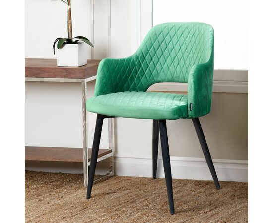 Стул с подлокотниками William,бархат нефритовый, изображение 8 | Интернет магазин мебели и декора LifeDekor