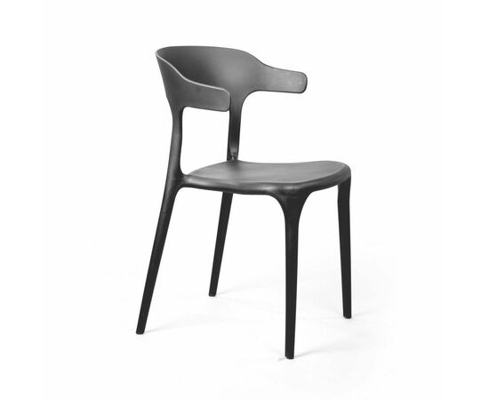 Стул Leo, первичный пластик черный, изображение 2 | Интернет магазин мебели и декора LifeDekor