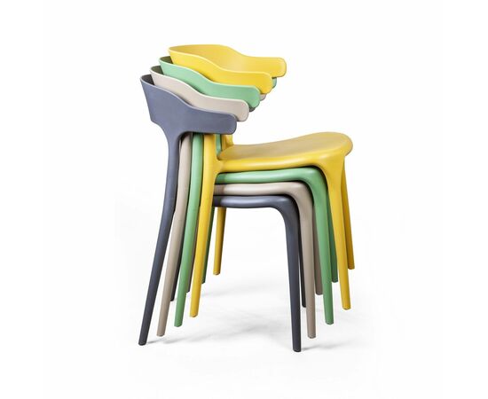 Стул Leo, первичный пластик белый, изображение 9 | Интернет магазин мебели и декора LifeDekor