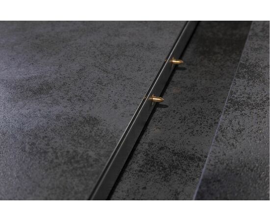 Стол раскладной Lincoln (160+40 см) глазурованное стекло черный, изображение 12 | Интернет магазин мебели и декора LifeDekor