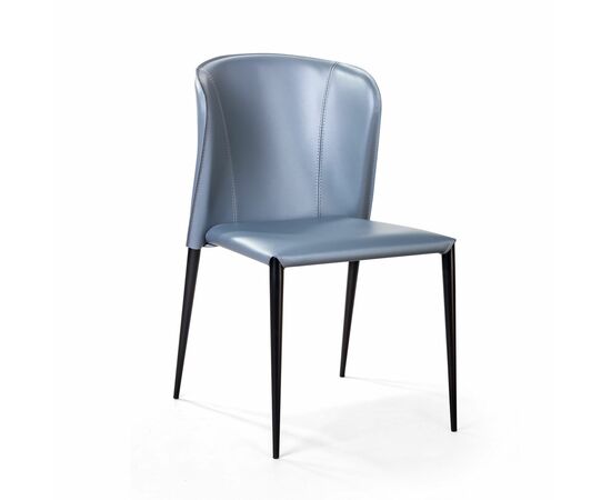 Стул Albert, кожа антрацит, изображение 3 | Интернет магазин мебели и декора LifeDekor