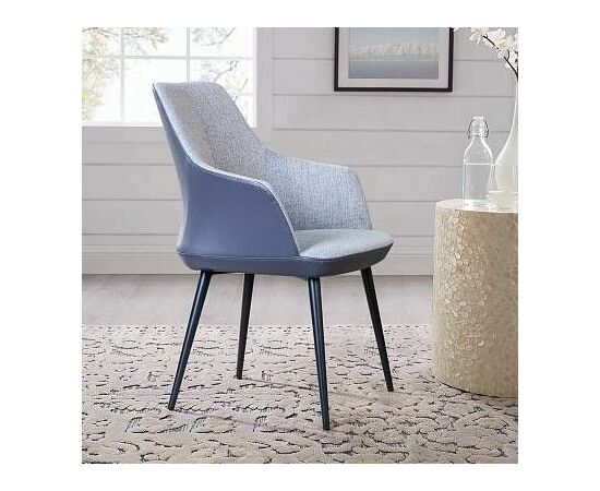 Стул с подлокотниками Frank, рогожка комби серый, изображение 9 | Интернет магазин мебели и декора LifeDekor