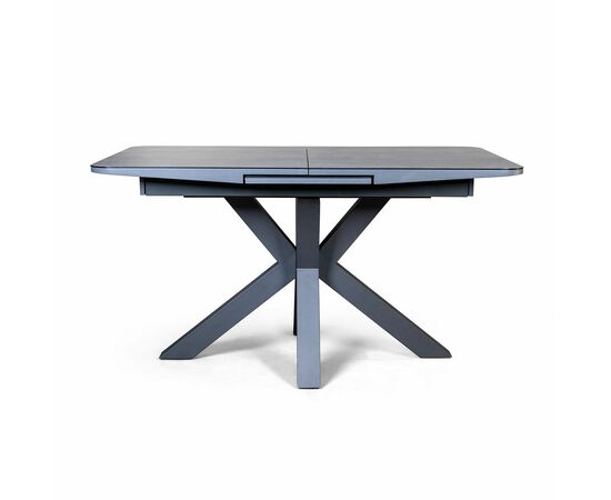 Стол раскладной Lincoln (160+40 см) глазурованное стекло черный, изображение 4 | Интернет магазин мебели и декора LifeDekor