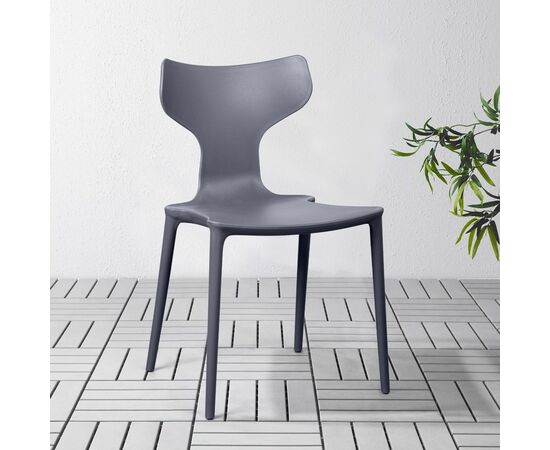 Стул Enzo, первичный пластик серый, изображение 2 | Интернет магазин мебели и декора LifeDekor