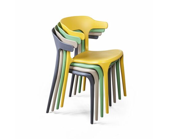 Стул Leo, первичный пластик белый, изображение 10 | Интернет магазин мебели и декора LifeDekor