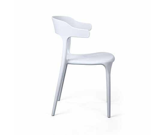 Стул Leo, первичный пластик белый, изображение 4 | Интернет магазин мебели и декора LifeDekor