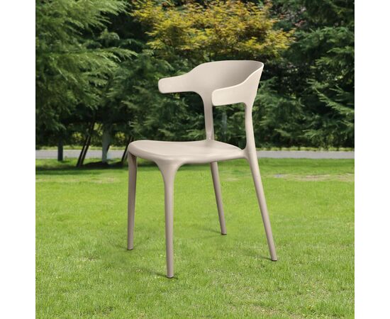 Стул Leo, первичный пластик бежевый, изображение 5 | Интернет магазин мебели и декора LifeDekor