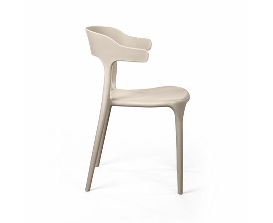 Стул Leo, первичный пластик бежевый, изображение 4 | Интернет магазин мебели и декора LifeDekor