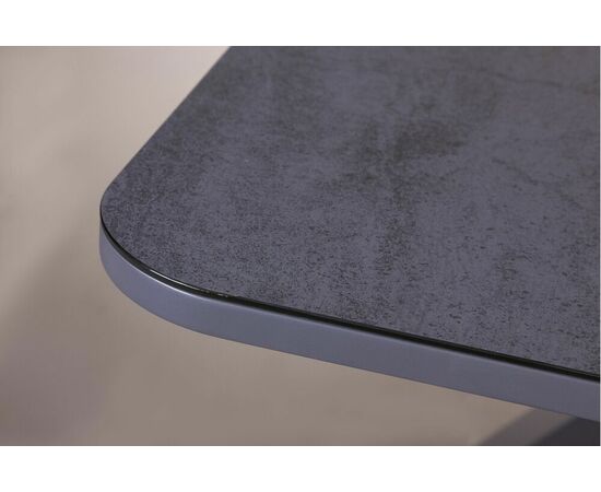 Стол раскладной Lincoln (160+40 см) глазурованное стекло черный, изображение 14 | Интернет магазин мебели и декора LifeDekor